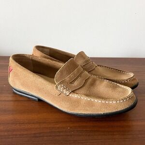 FootJoy Tan Suede Penny Loafers Mens 11M Slip On Casual Driving Shoes